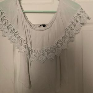 White off the shoulder top